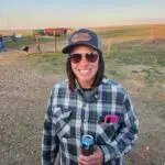 Rhonda Thomas outside at her ranch.