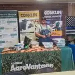 Jerad Noble in his Conklin Booth at the Beaver County, Oklahoma fair.
