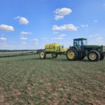 Large pull type sprayer