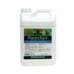stock image of a 2.5 gallon container of Rainfast 100% nonionic surfactant